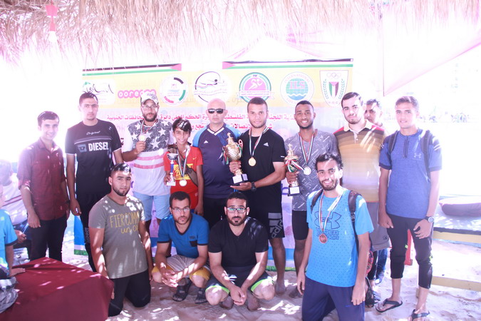 منتخب الجامعة الإسلامية  يشارك في بطولة الإنقاذ الشاطئية الأولى