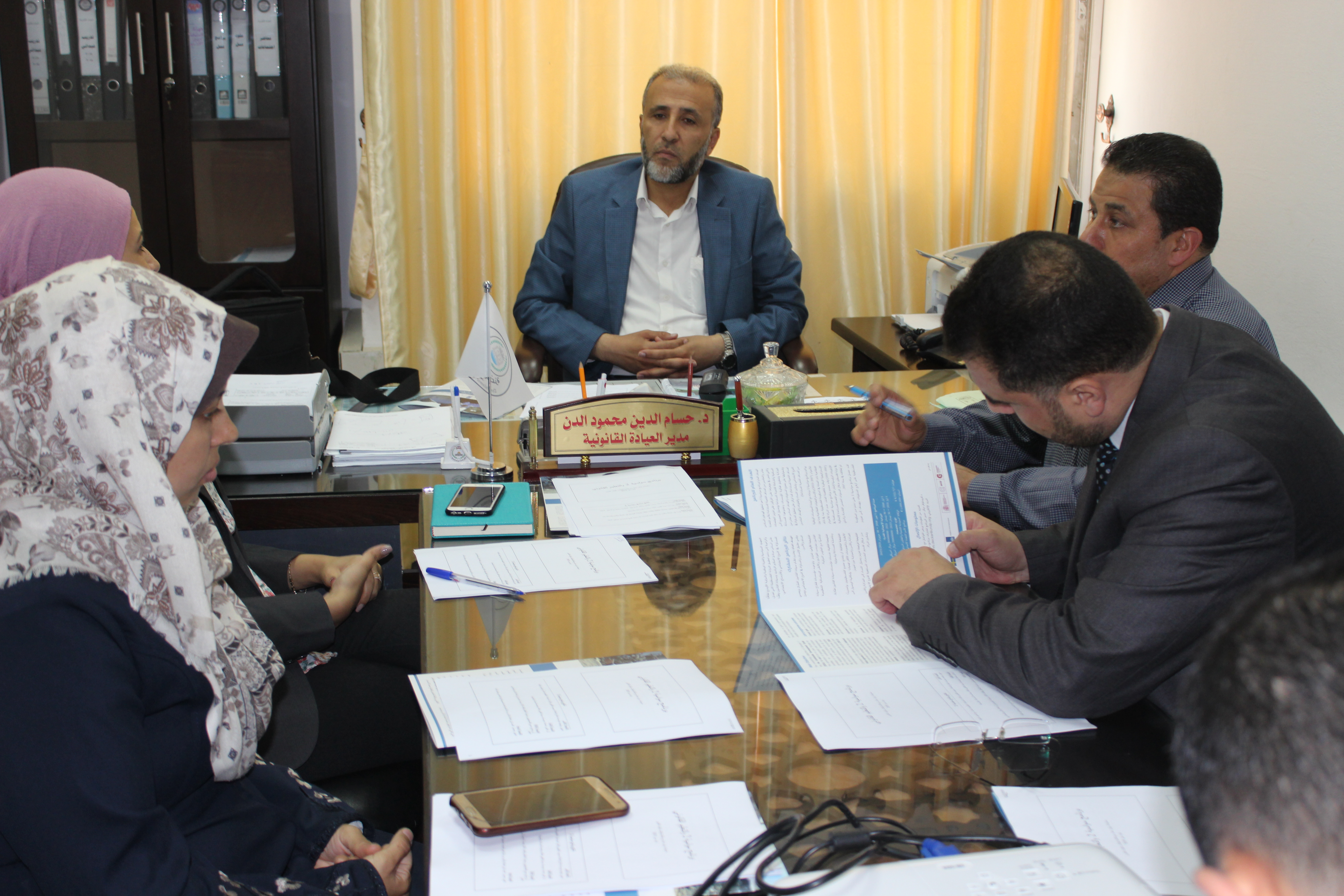 لقاء كلية الشريعة والقانون مع وفد undp