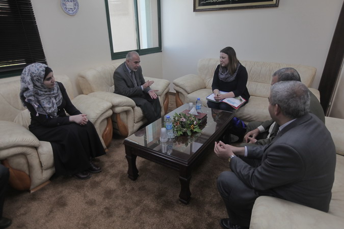 The Director of the DAAD Information Centre in East Jerusalem Visits IUG