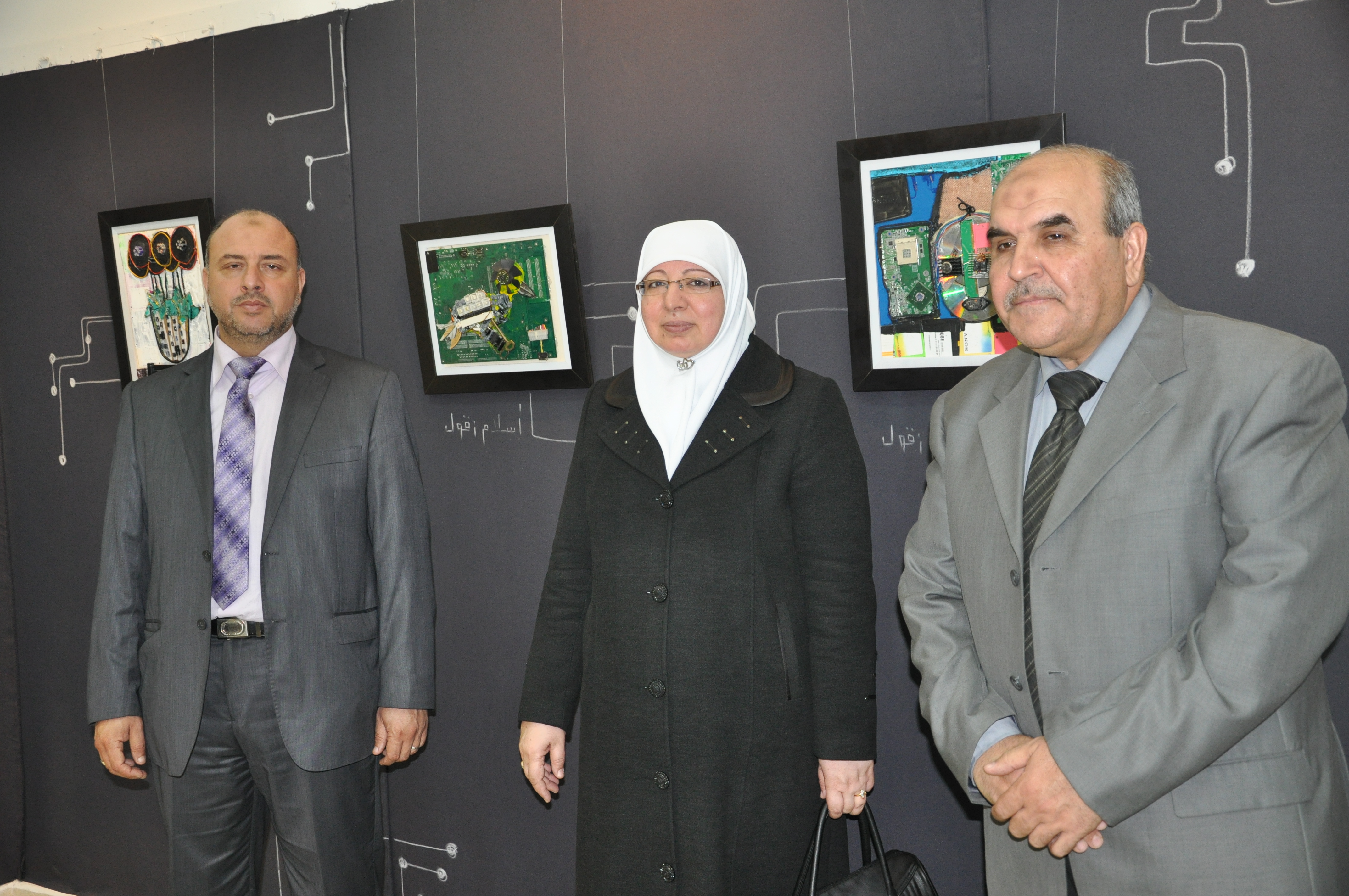 زيارة وفد من كلية التربية لمركز القطان