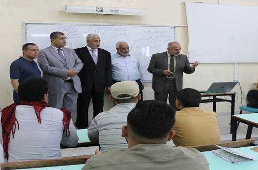 رئيس الجامعة الاسلامية بغزة يزور فرع الجنوب