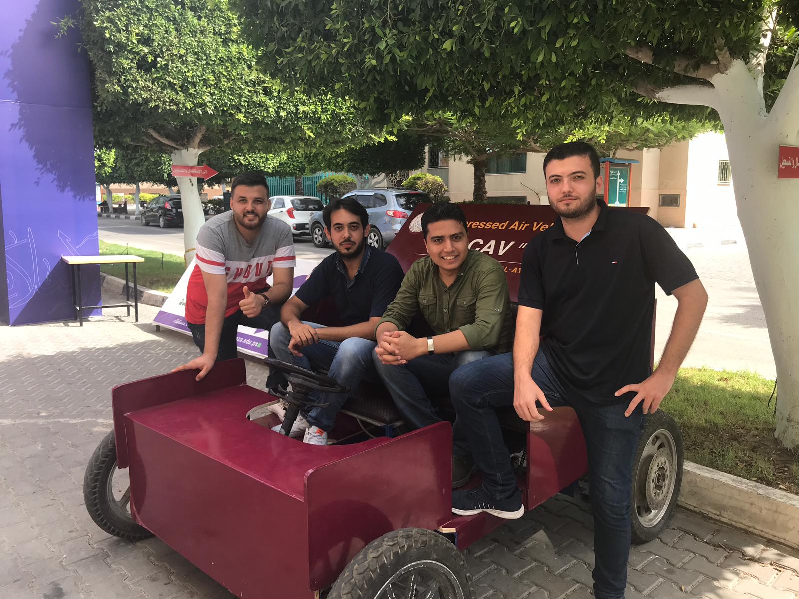 The First Prototype of Air-Pressure Car in Gaza