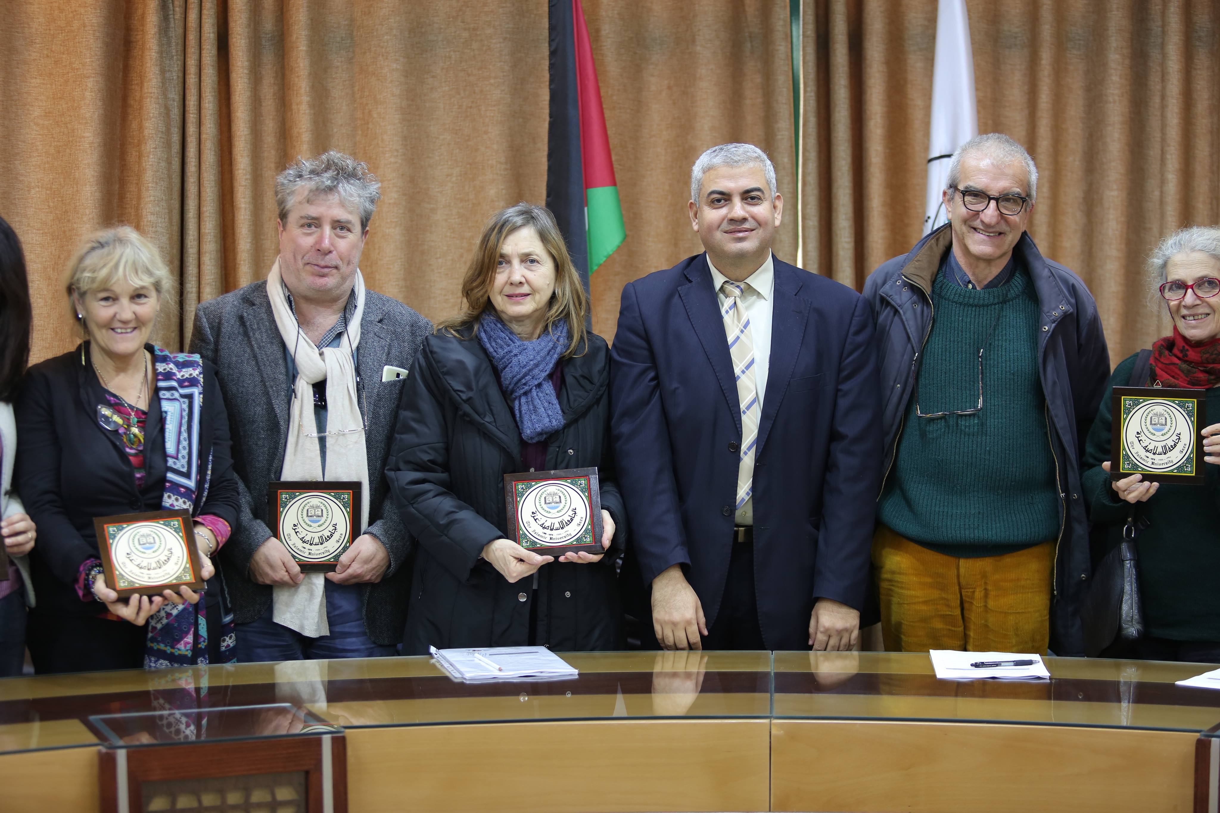 Academic Delegation From Siena University Visits IUG