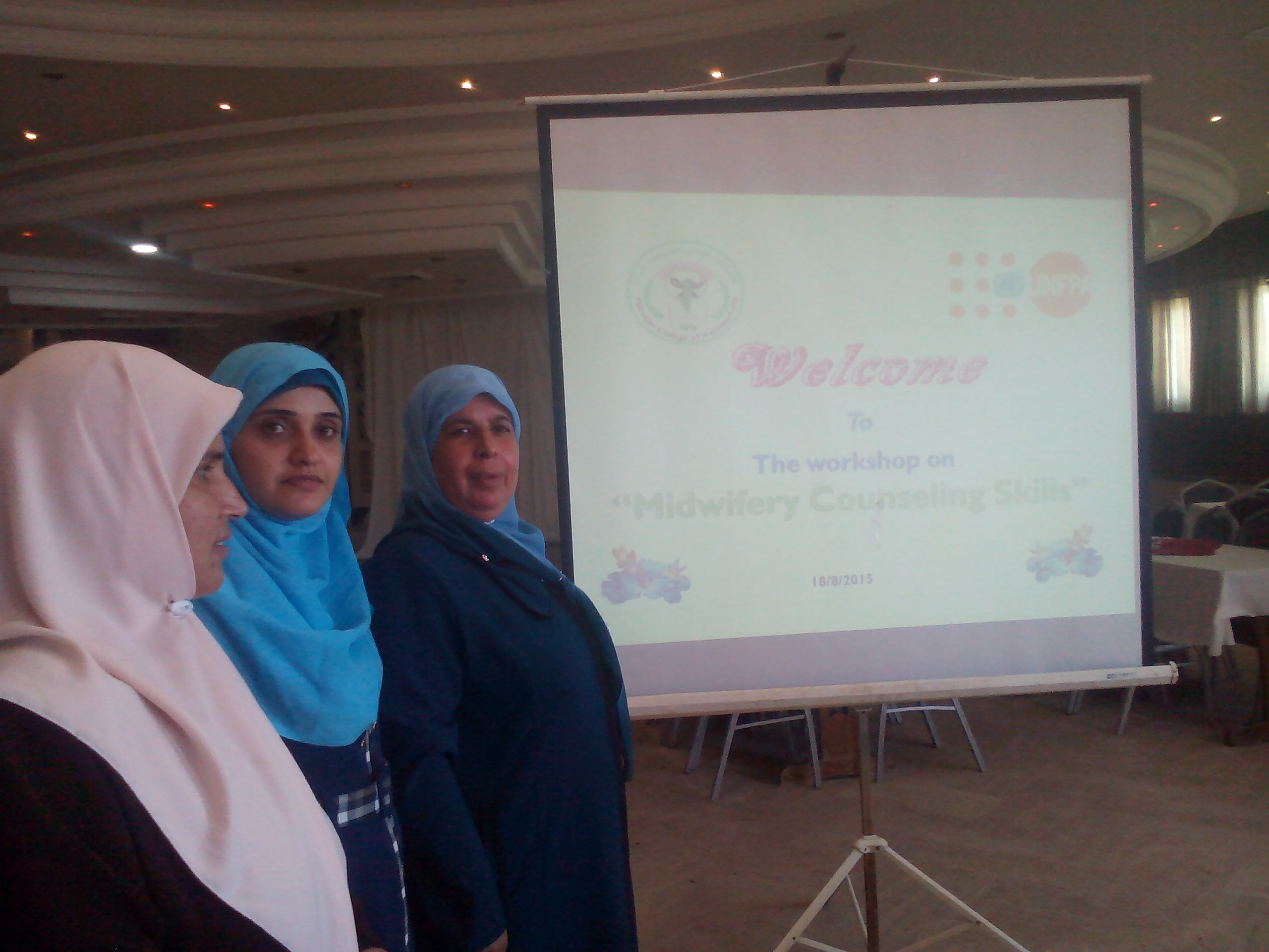 قسم القبالة القانونية يشارك في ورشة عمل Midwifery Skills and Counselling