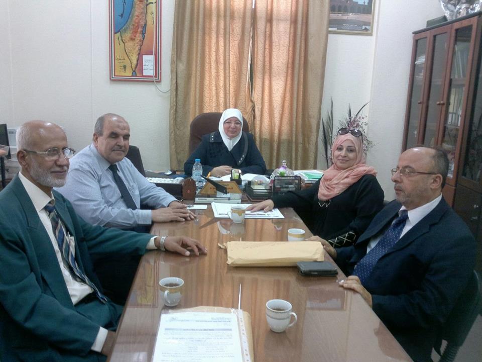 زيارة الدكتورة/ جولتان حجازي من وزارة التربية لقسم علم النفس وعمادة كلية التربية