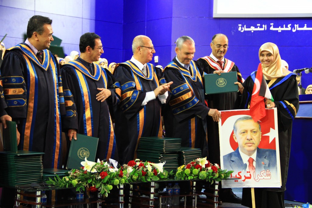 Turkish and Malaysian People Met at IUG Graduation Ceremonies