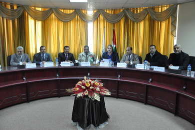 A DELEGATION FROM UNDP VISITS IUG