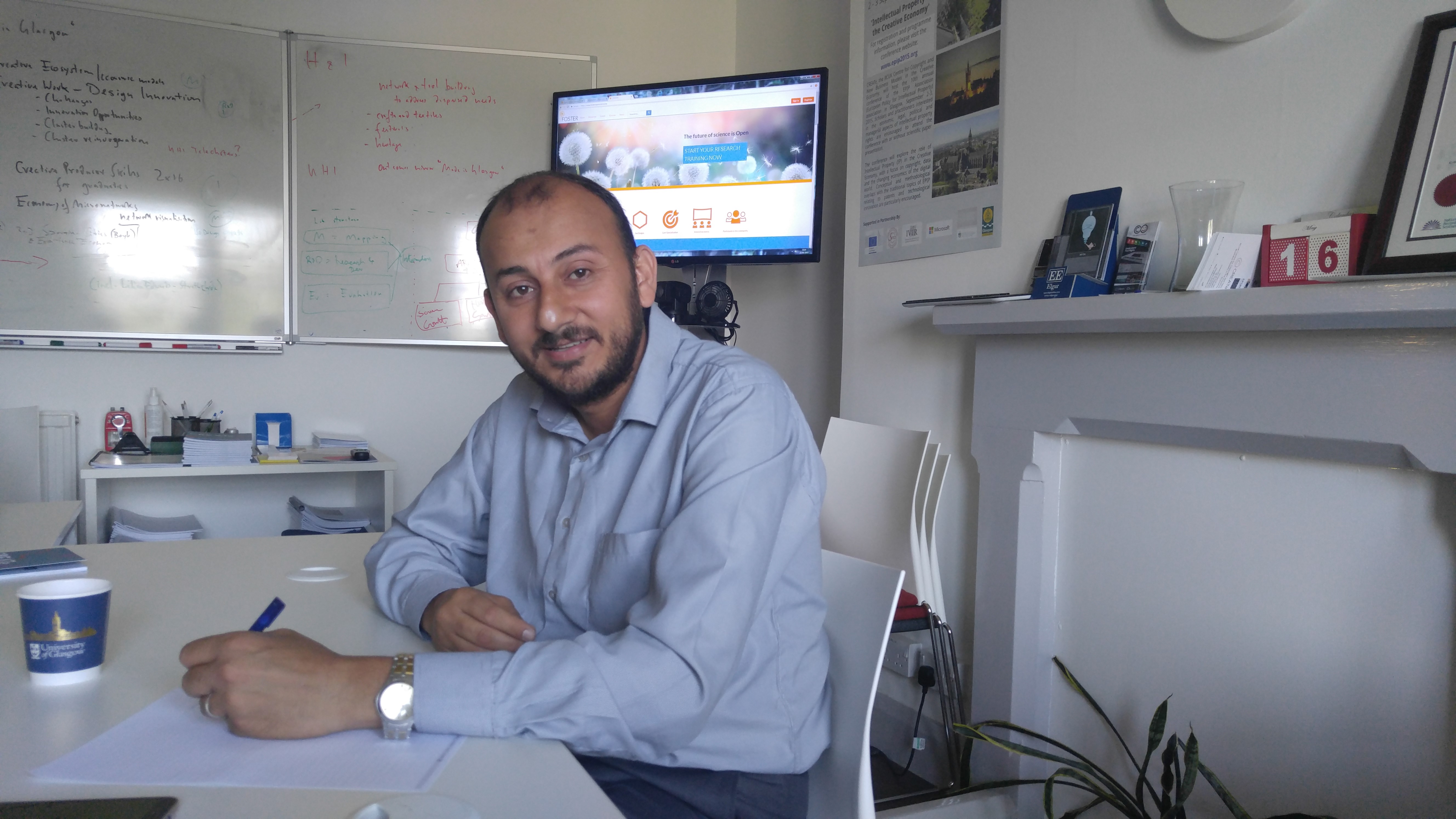 Dr. Wesam Ashour ended an exchange period for training at the University of Glasgow