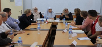 An International Delegation Visits the Center of Women’s Studies at IUG