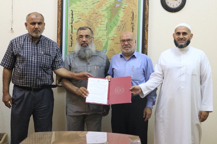 توقيع اتفاقية تعاون بين الجامعة الإسلامية ورابطة علماء فلسطين