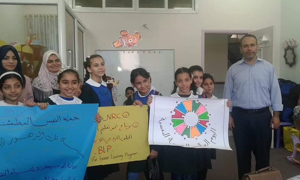 استقبل مركز الإرشاد النفسي في الجامعة الإسلامية يوم السبت بتاريخ 13/10/2018 طالبات مدرسة أبو جعفر المنصور