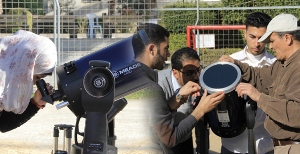 Gazing into Sunspots during Observational Astronomy, at IUG